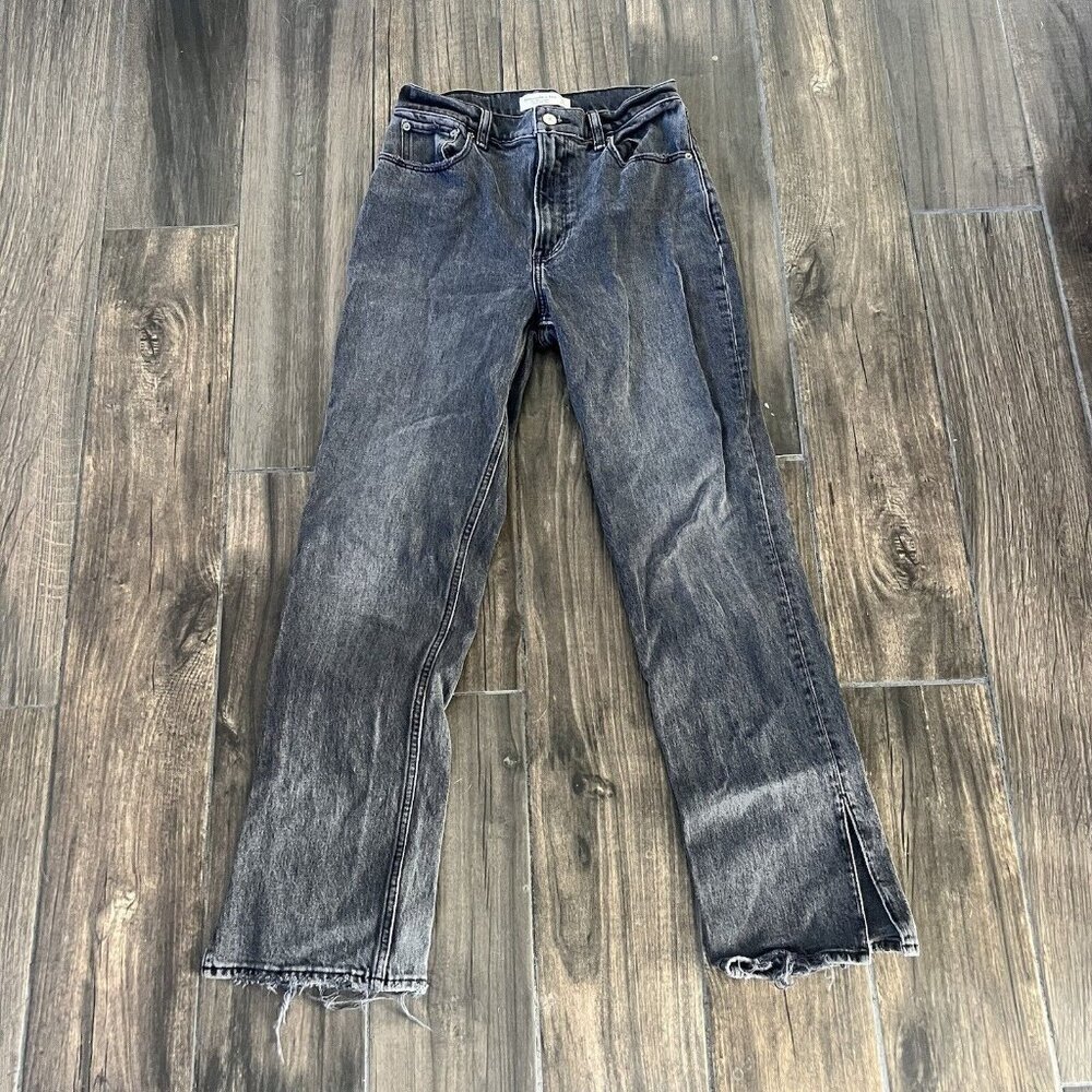 Abercrombie & Fitch The 90’s Straight Ultra High Rise 26/2S Gray Jeans (195)